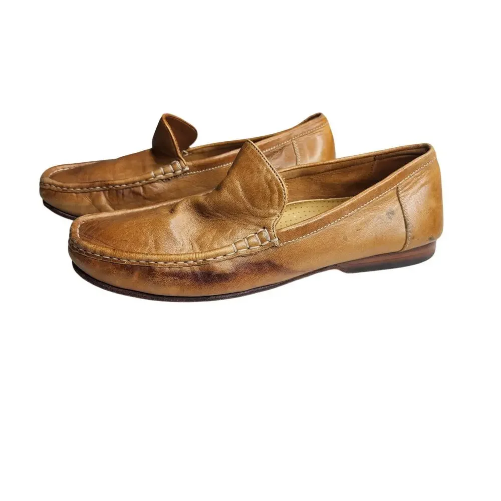 Cole Haan Brown Leather Loafers Slip On Shoes Men's Size 9M Classic